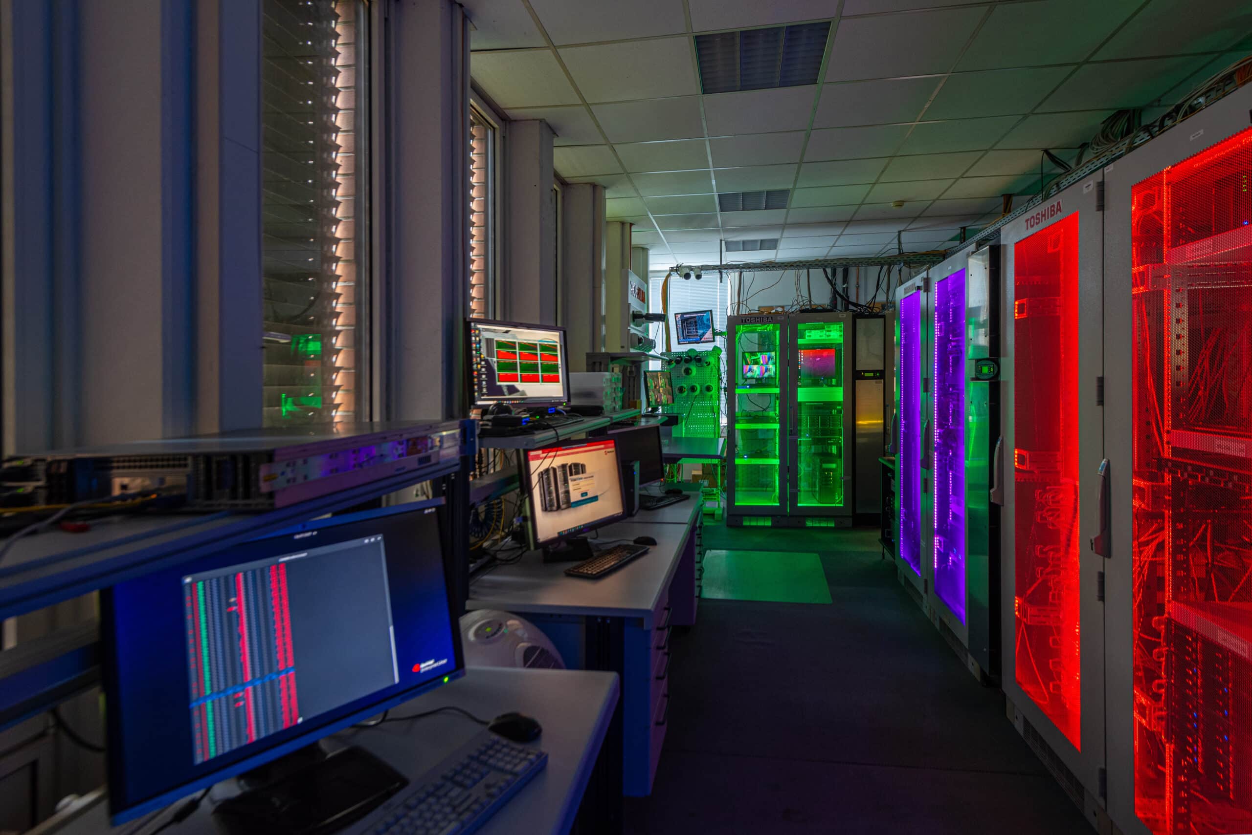 Uitzicht op het HDD Innovation Lab van Toshiba in Düsseldorf